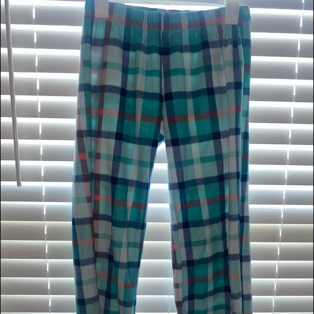 Colorful plaid pajama pants